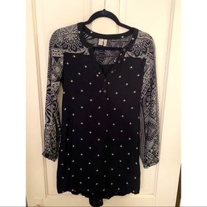 Surf shop long sleeved comfort summer dress